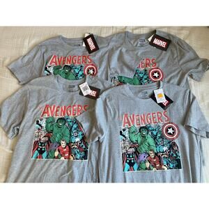 Lot of 4 Marve Avengers T-Shirts 2 Medium 2 Large NWT